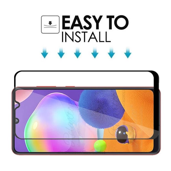 Tempered Glass Warna Samsung A31 Full Layar