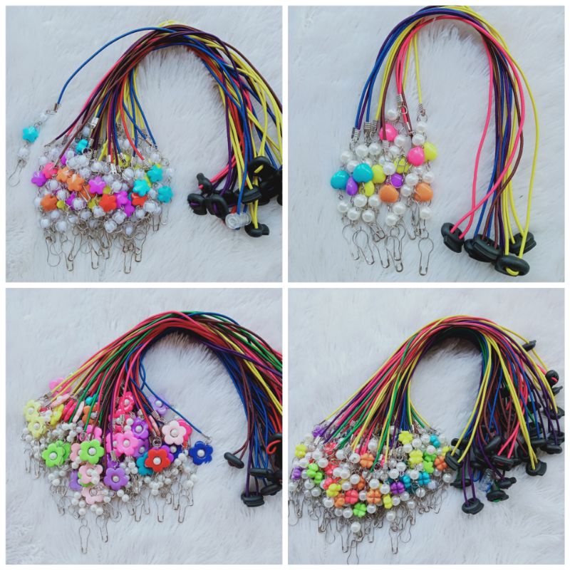 Kalung masker 2in1 Mote susu pastel