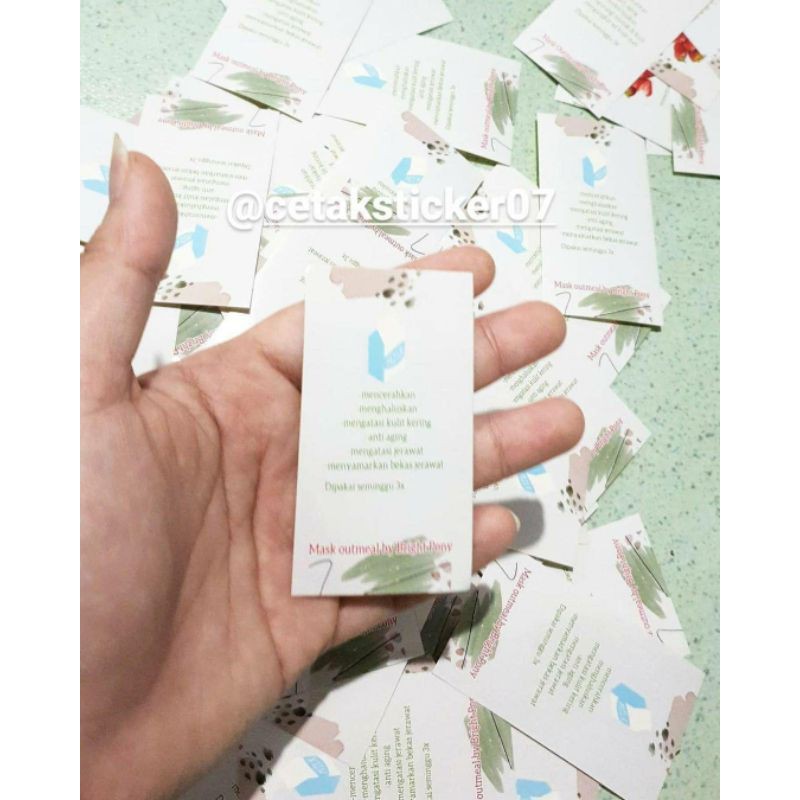 

Stiker Kemasan Produk Bontax Glossy 7 x 11