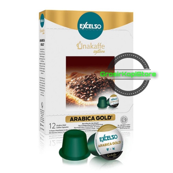 

r0eree Kopi Kapsul Excelso Unakaffe Arabica Gold Ds20X11