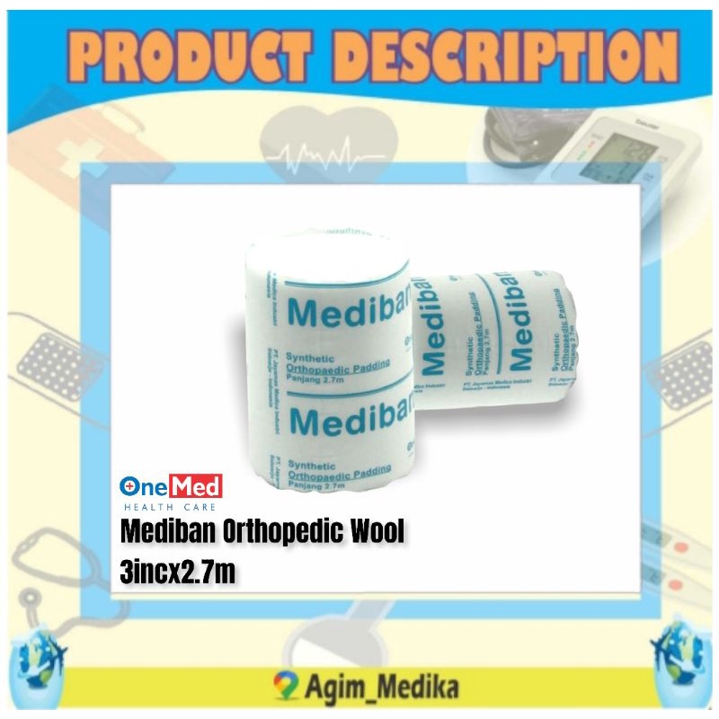 Mediban Orthopedic Wool 3in Onemed