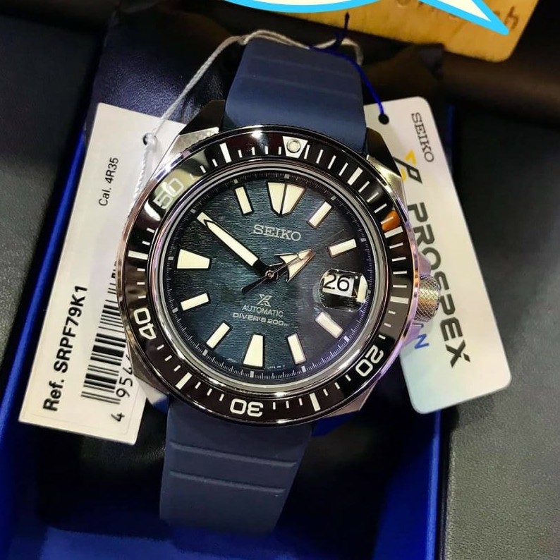 SEIKO PROSPEX SRPF79K1 SRPF79 KING SAMURAI DARK MANTA RAY STO ORIGINAL