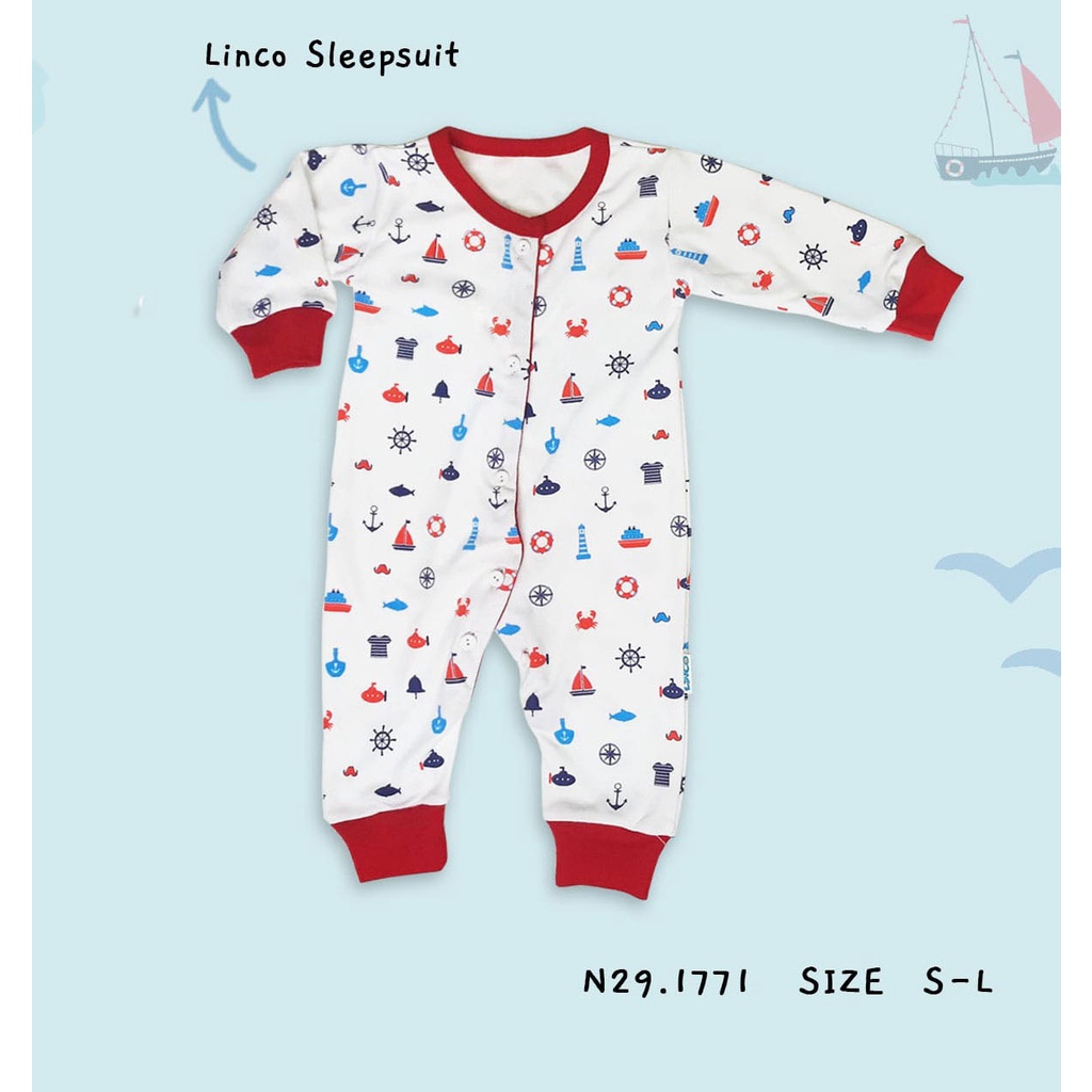 LINCO SETELAN BAYI MOTIF SAILOR / SETELAN BAYI