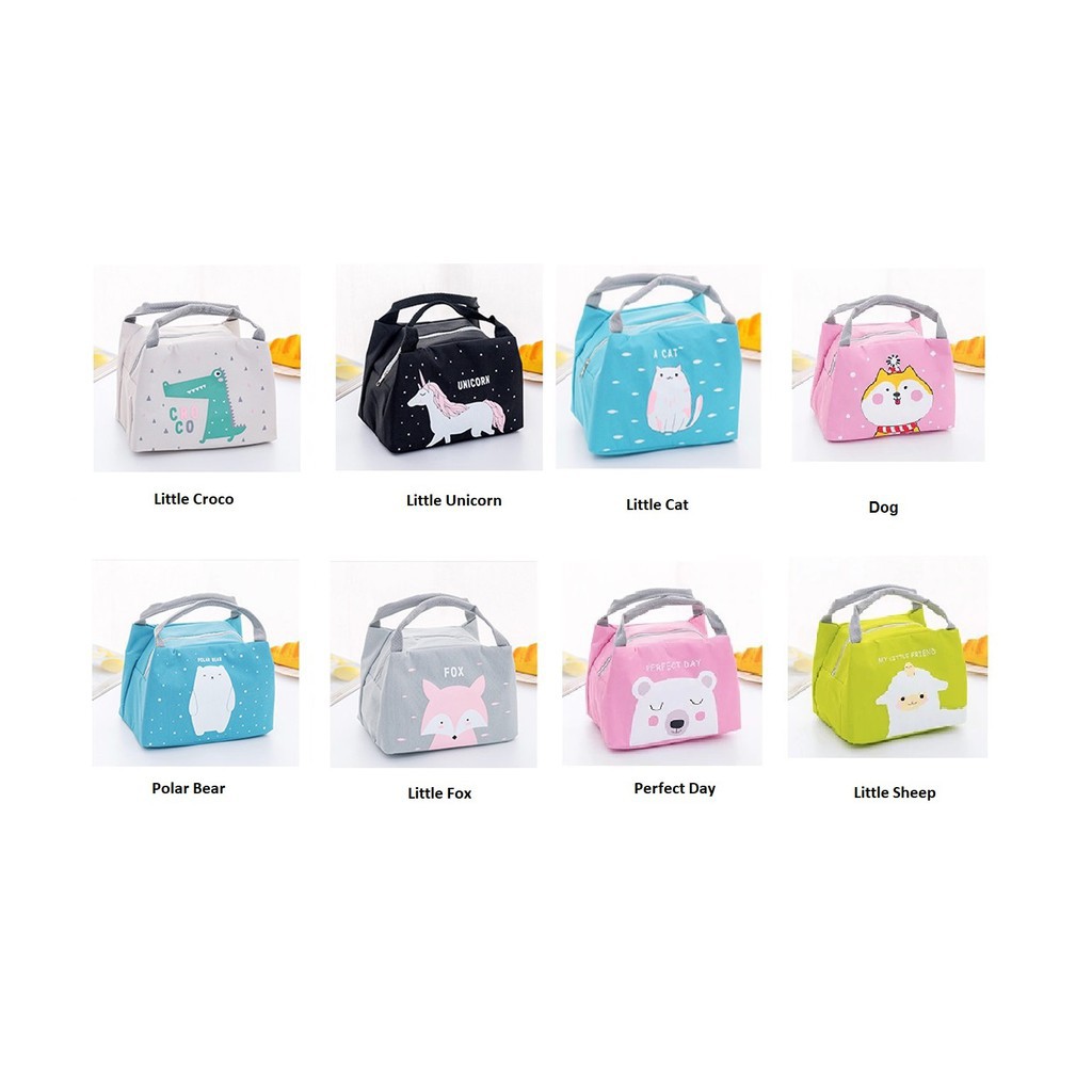 Tas Bekal Lunch Bag Cooler Karakter Kartun Tempat Penyimpanan Bekal Murah Import