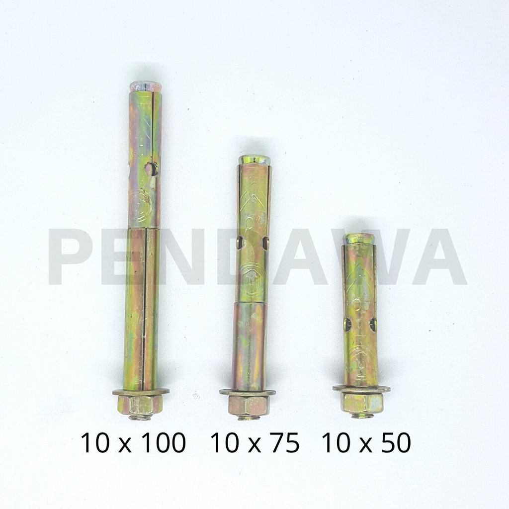 Dinabolt 10 x 75mm / Dynabolt 10 mm / Dinabolt Merk Wowo / Dinabolt Baut