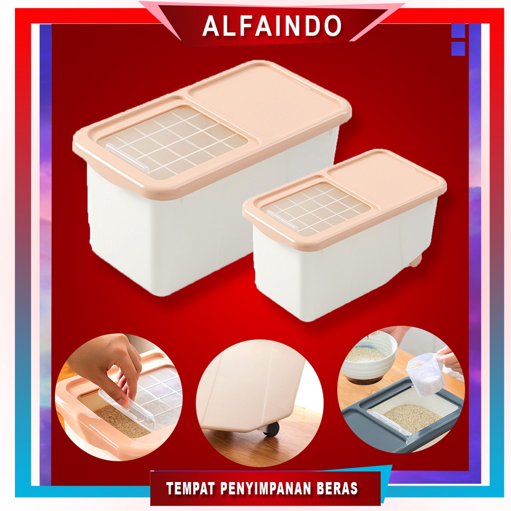 Alfaindo Tempat Beras Penyimpanan Makanan Beras Box Storage - BB002