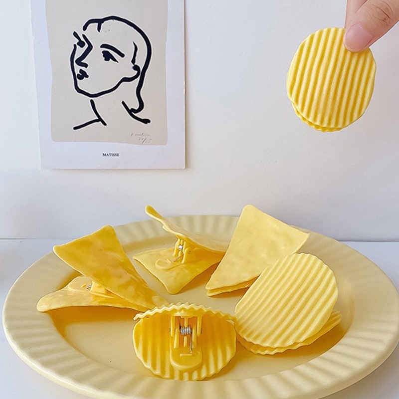 Creative Potato Chips Shape Sealing Clip Cute Paper File Storage Clip