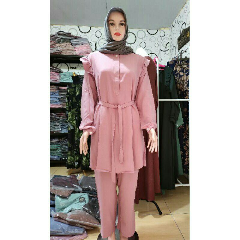 COD setelan gisya/setelan itycrepe