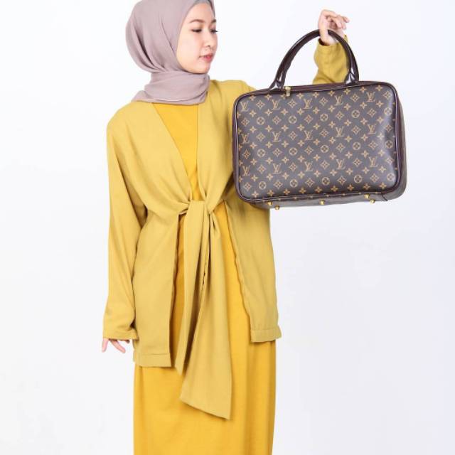 KOPER MOTIF LV MONO COKLAT