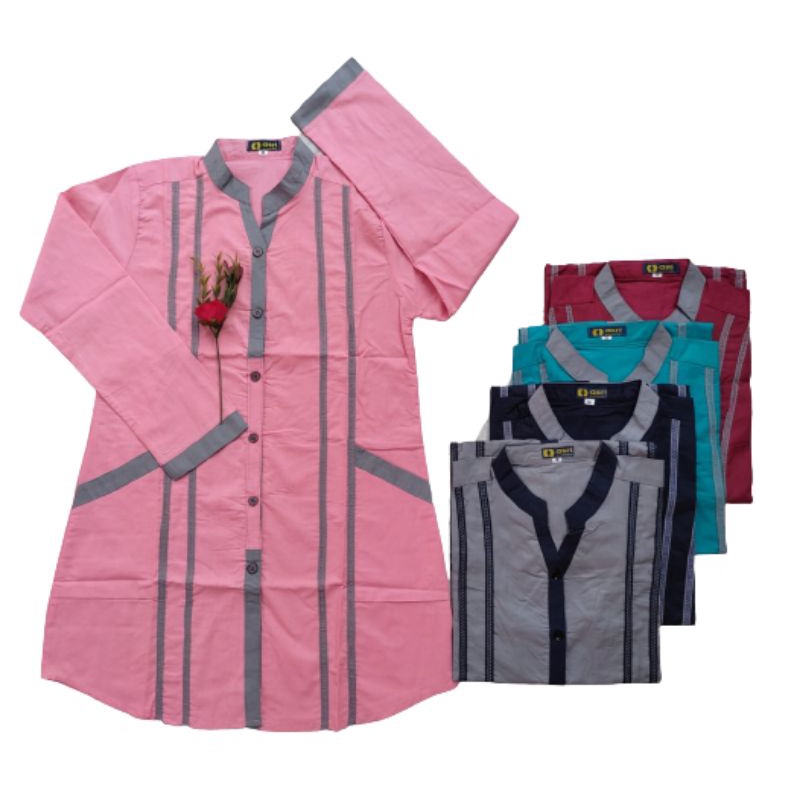 Atasan Baju Santri Putri Kemeja Baju Saja Tunik asri cantik