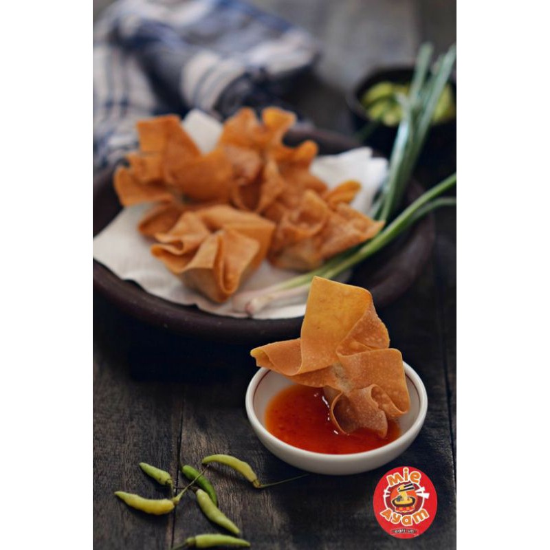 

Mini Pangsit Goreng isi Ayam ( 8 pcs )