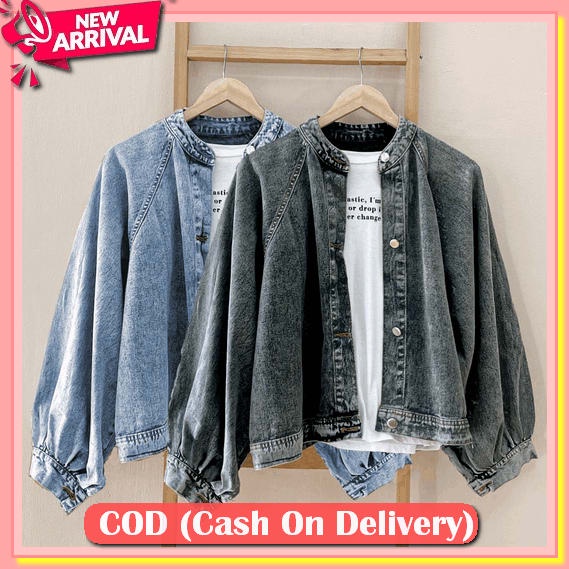 Jacket Jeans Gracia Wanita Denim Jaket Lepis Oversize Jins Jaket Klasik Kekinian Cewe Cewek Jaket Mu