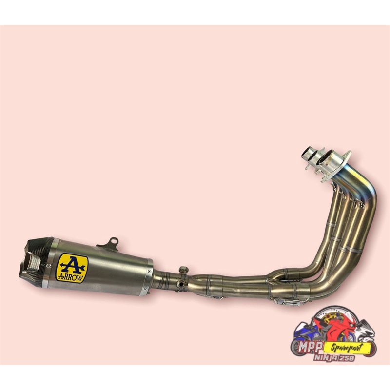 knalpot arrow titanium fullsistem zx25r original made in italy