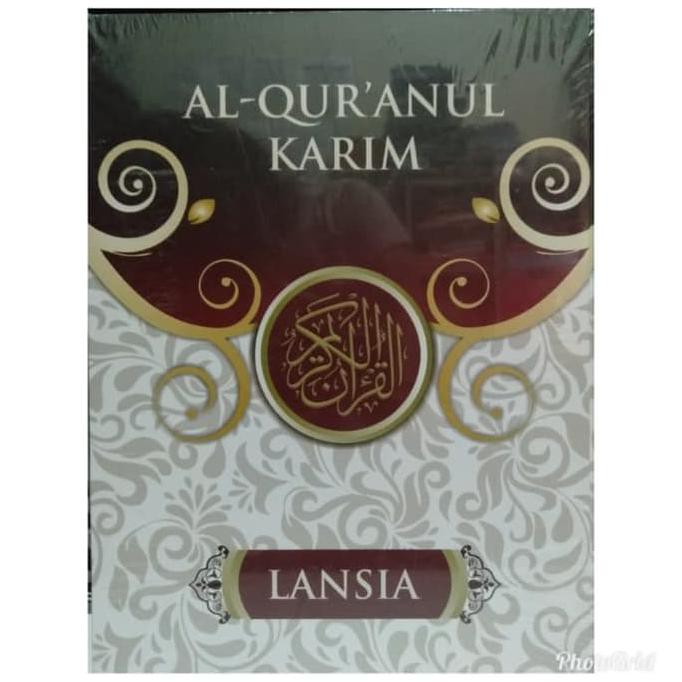 Alquran Lansia-Al Quranul Karim Lansia Ukuran A4 Besar