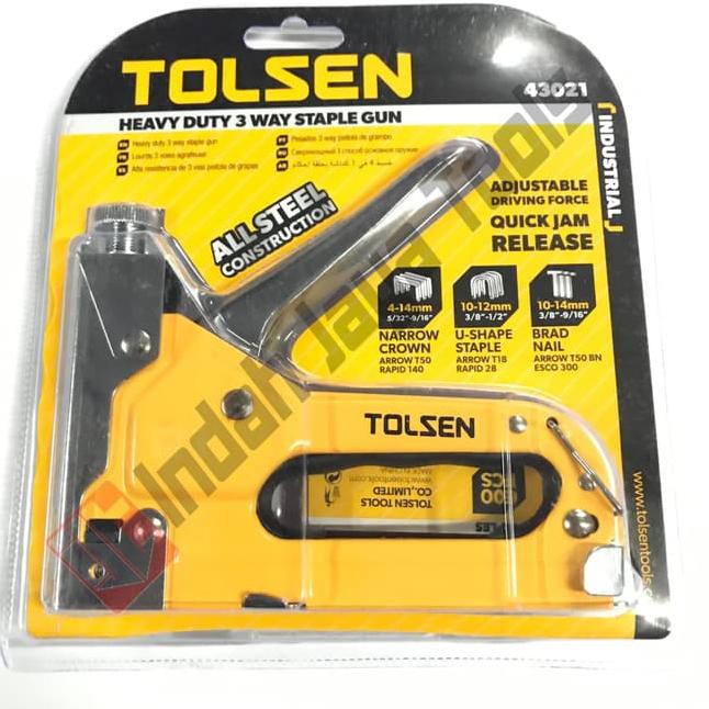 

TOLSEN 43021 Staples Gun Tacker 3 in 1 - Staple Jok Tembak Hekter