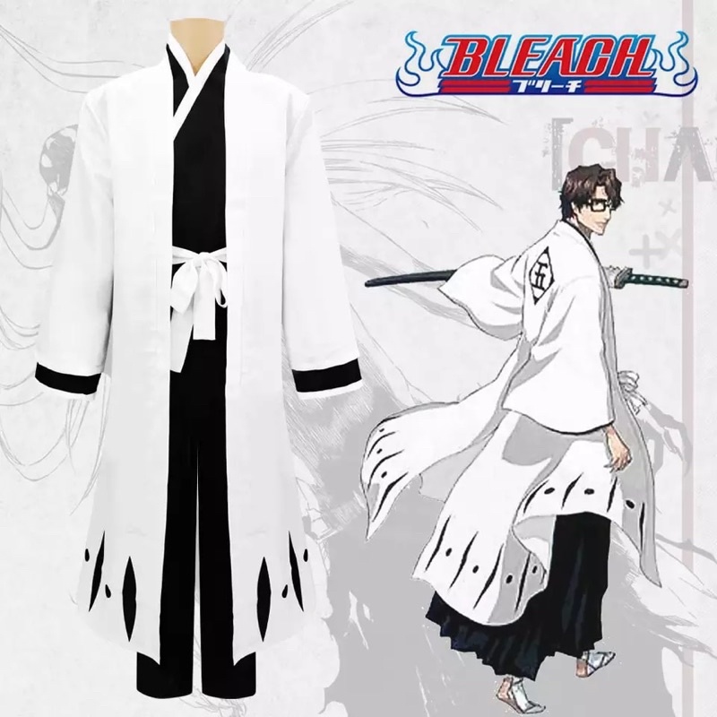 Aizen bleach cosplay costume yukata hakama