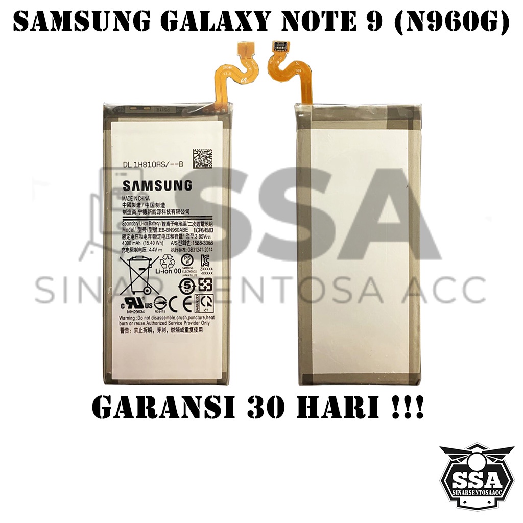 Baterai Original OEM Samsung Galaxy Note 9 N960G EB-BN960ABE N960 HP Ori Battery Batrai Batre Batu Batere GARANSI AWET MURAH