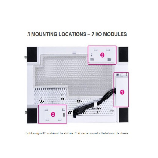 LIAN LI O11DE-3W Additional I/O Kit for O11D EVO - White