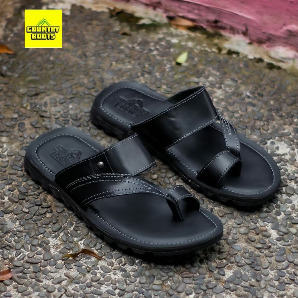 Sandal Kulit Contryboot. Sandal Selop Kulit Pria. Sendal Cowok Roger. Sandal Lebaran Formal Santai