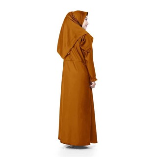  Baju  Muslim Prempuan Busui Ukuran  Jumbo  Warna Kunyit Tua 