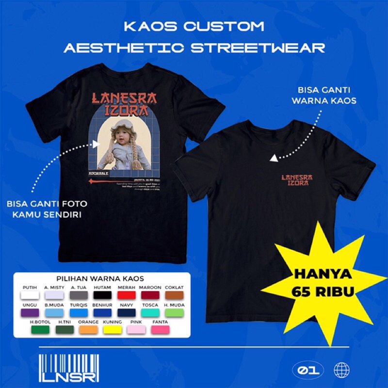 SEHARI JADI  Kaos Custom Bucin Aesthetic Street Wear | Kaos Viral Tiktok