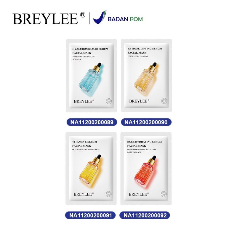 Breylee Serum Facial Mask | Sheet Mask | Face Mask 25gr