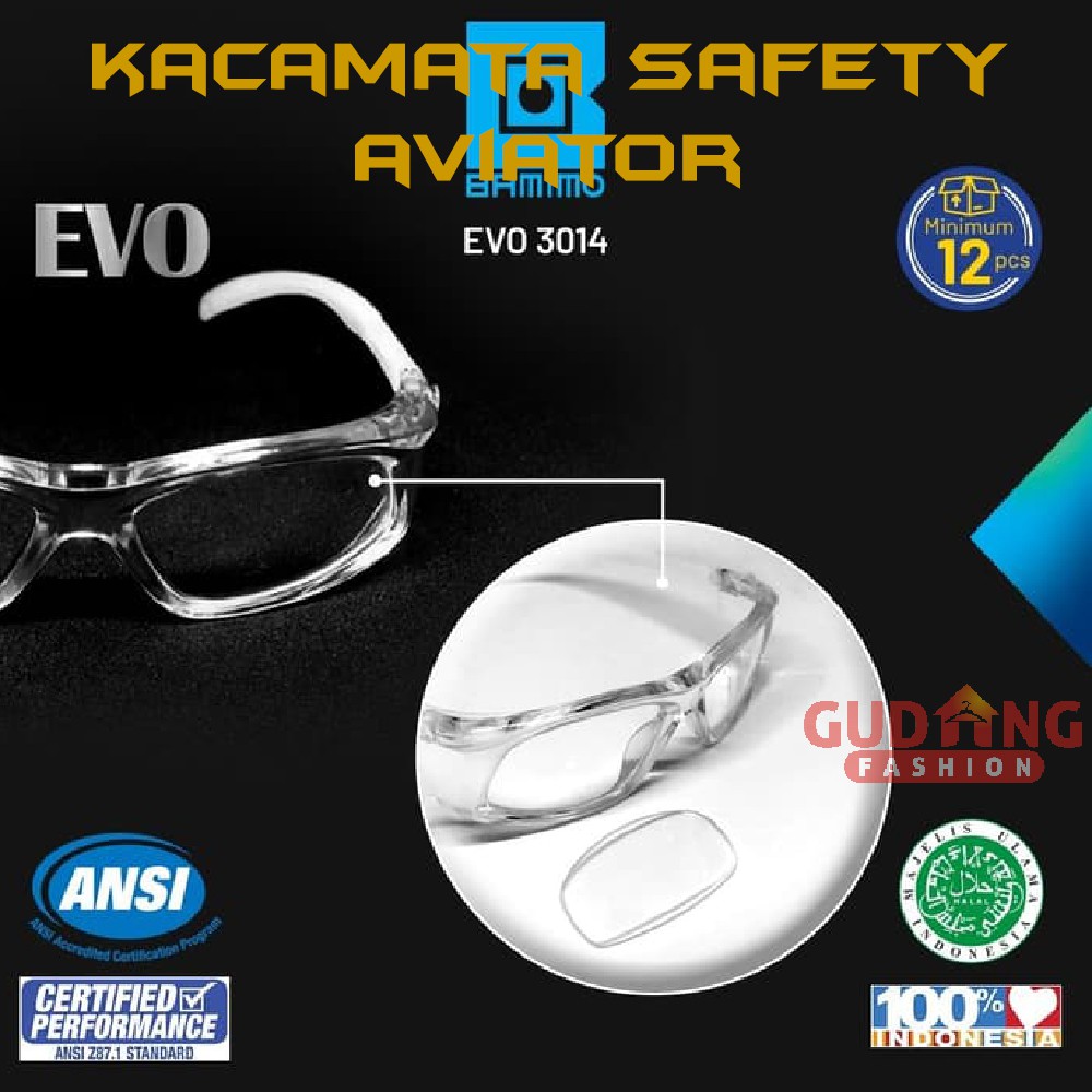 Safety Glasses Protector Kacamata Teknik Las Bening