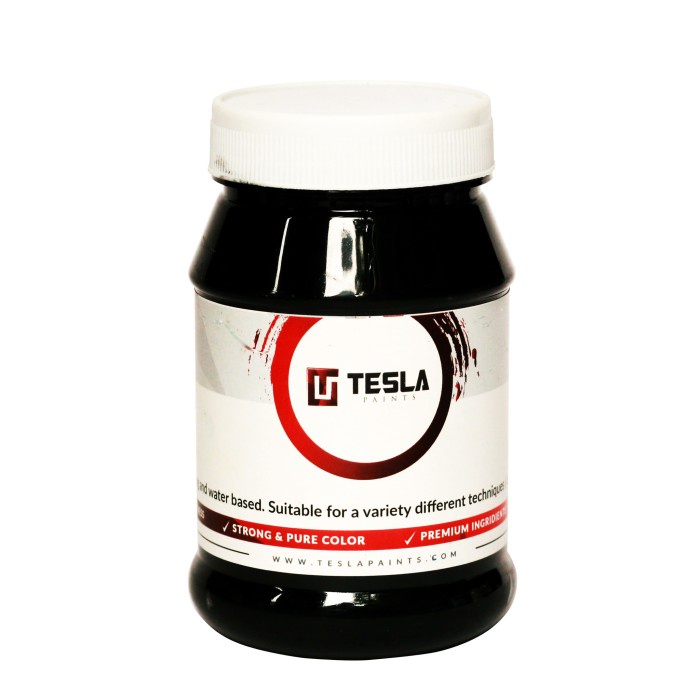 

(DISKON TERMURAH) Tesla Paints - Acrylic Paints / Cat Akrilik BLACK 250ml