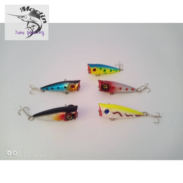 UMPAN PANCING MINO LURE MINI POPER 5CM poper umpan pancing umpan poper mini