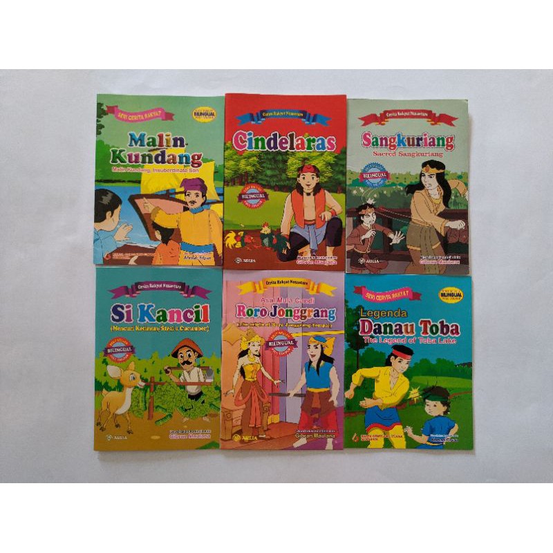 Buku Cerita Bergambar Seri Cerita Rakyat 2 Bahasa Indonesia Inggris Bilingual Shopee Indonesia