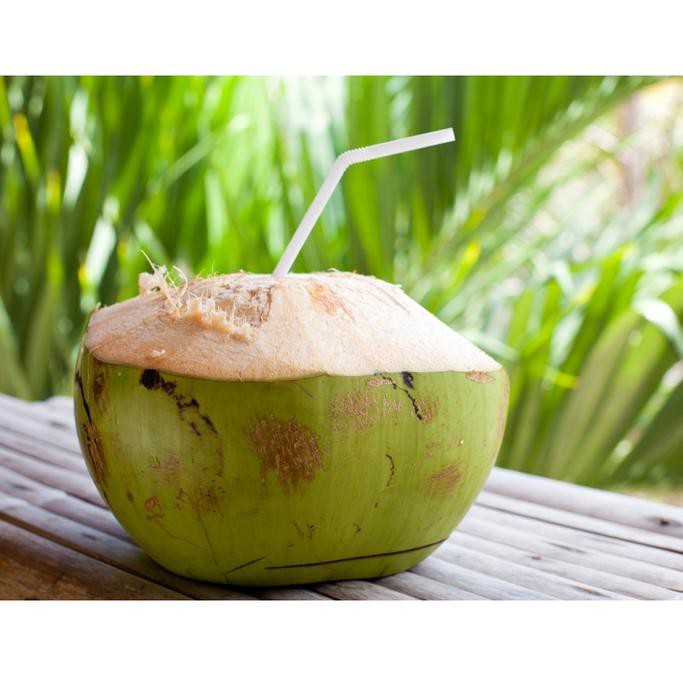 Air Kelapa Muda Ijo Hijau Fresh Asli Minuman Coconut Grabgojek Only