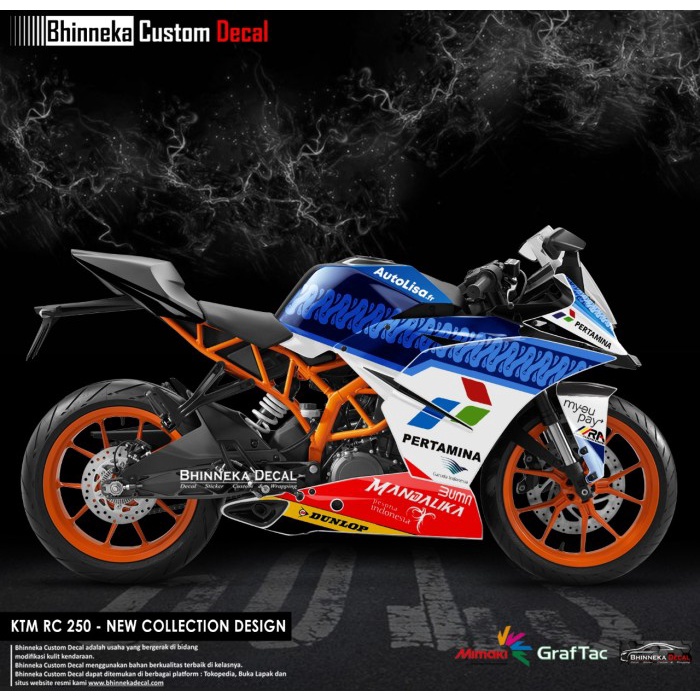 DECAL KTM RC LIVERY MANDALIKA MOTOGP