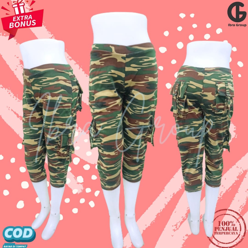 Celana Pendek Wanita/Celana Senam Wanita/Celana Olahraga Wanita/Celana Senam Army/Celana Cargo Wanit