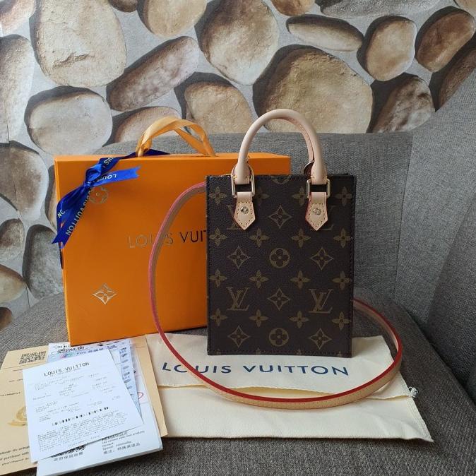 Bag Canvas - Tas L V Petit Sac Plat Canvas Monogram Am69442