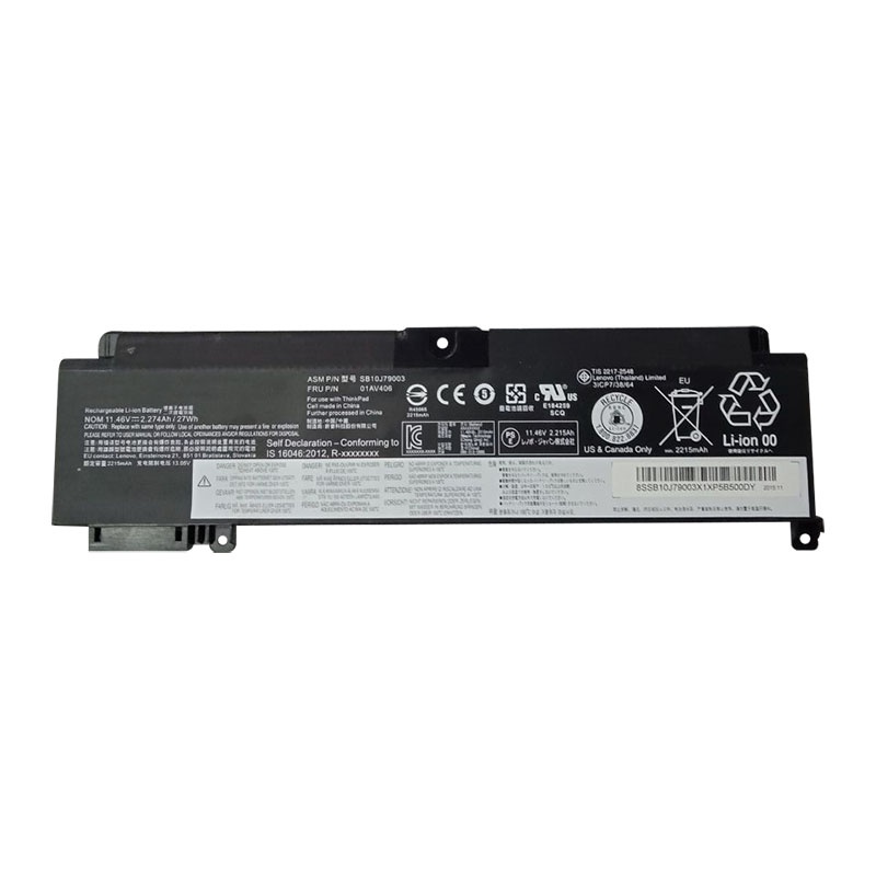 Baterai Original Lenovo ThinkPad T460S T470s Series 00HW022, 00HW024