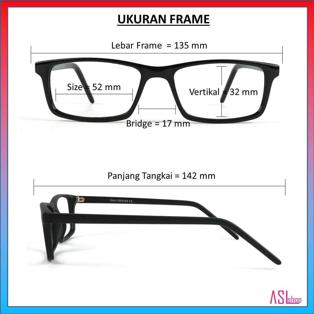 FRAME DAN KACAMATA MINUS (B018)