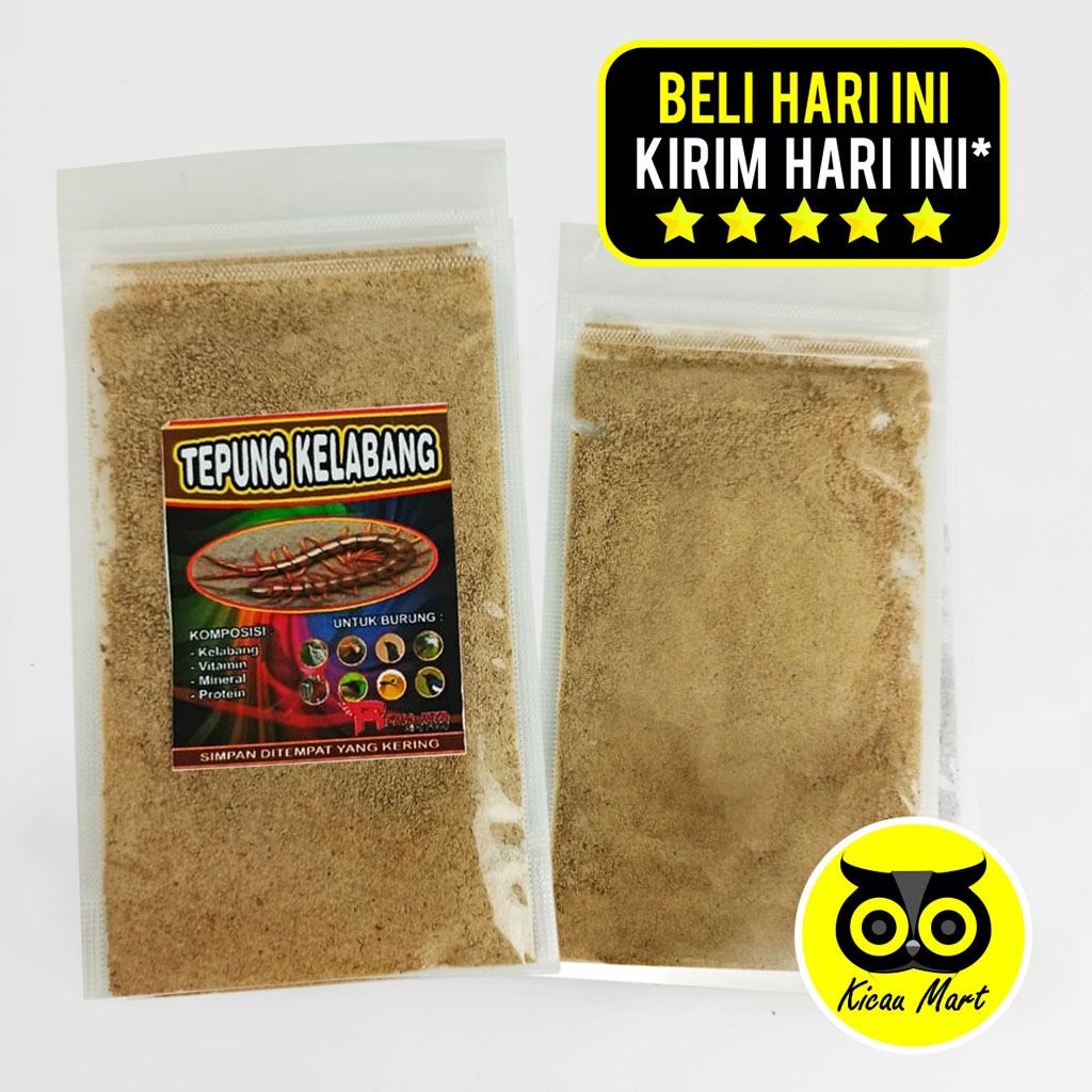 PAKAN BURUNG TEPUNG KELABANG KERING R-FAM MAKANAN VOER EF MURAI KACER ANIS PLECI CIBLEK JALAK PKJK3R