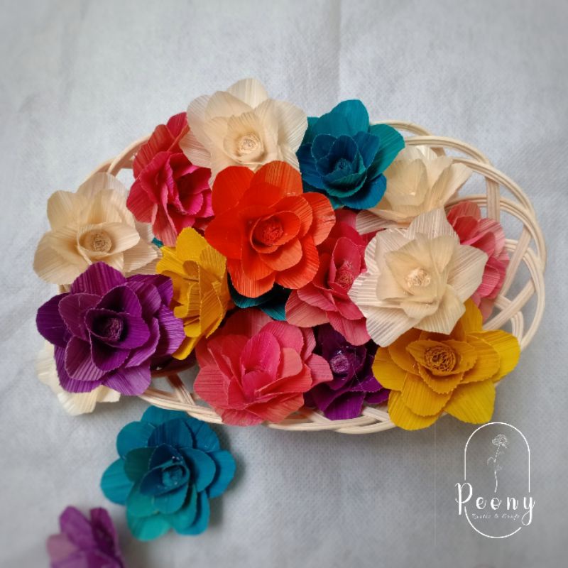 Bunga Klobot Jagung / Bunga Klobot Warna / Bunga Kulit Jagung