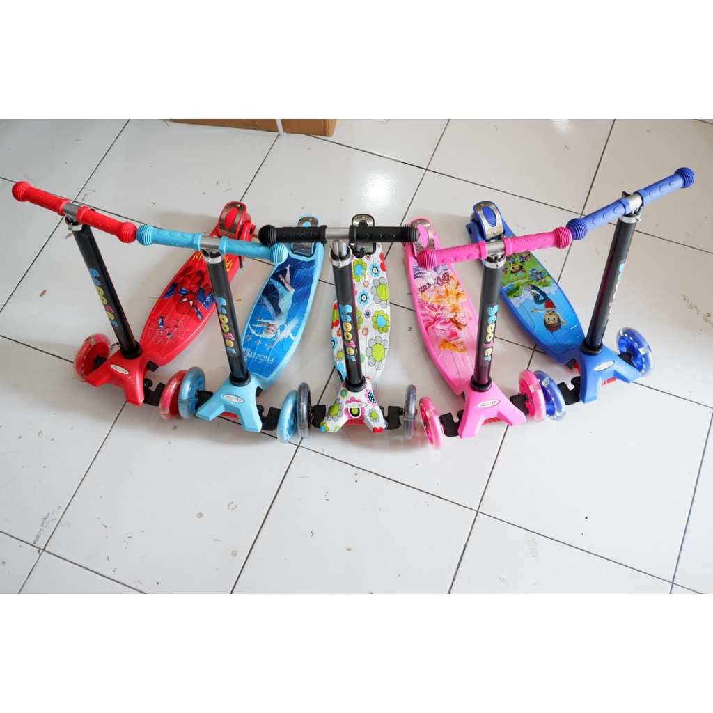 NEW ! skuter anak / otoped anak rda 3 ban karet PU / Kickboard skuter anak import premium murah