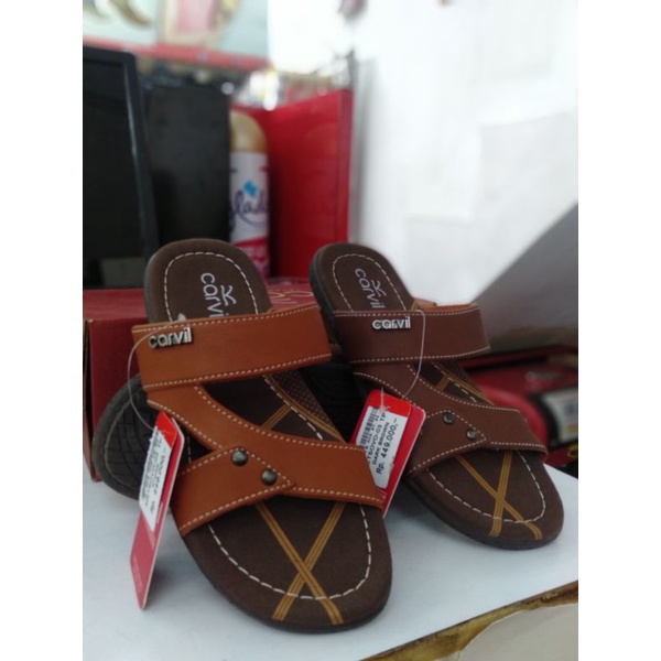 CARVIL Sandal selop kulit anak laki-laki sendal carvil casual anak-anak METSOVO-03 TP