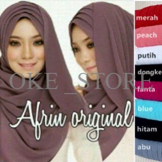 Afrin Jersey / Kerudung Instan / grosir kerudung