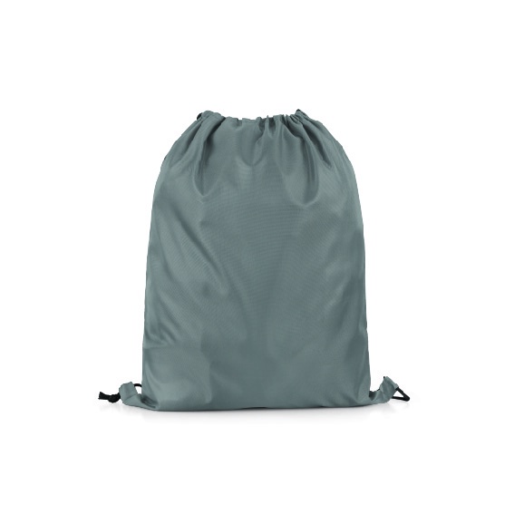 Tas Serut Taslan Polos - Ransel Drawstring Bag Waterproof Gymsack Bag-Abu-abu