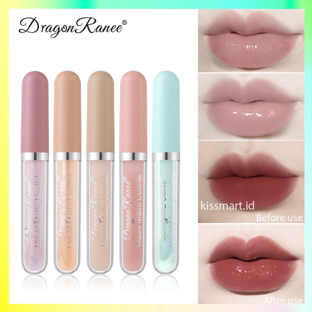 DRAGON RANEE Lip Gloss Macaron Glossy Makaron Brightens and moisturizes the lips TD002