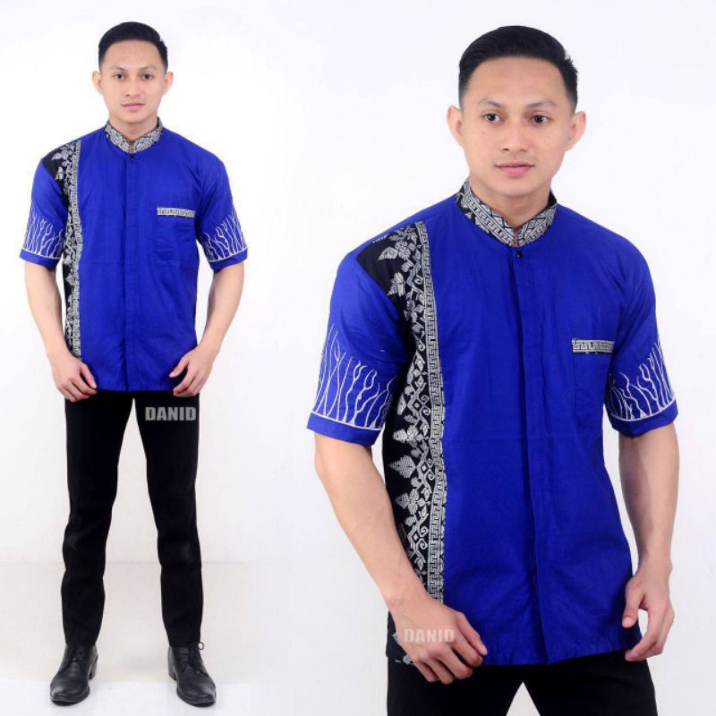 BAJU MUSLIM PRIA/ KOKO KOMBINASI / BATIK PRIA BORDIR