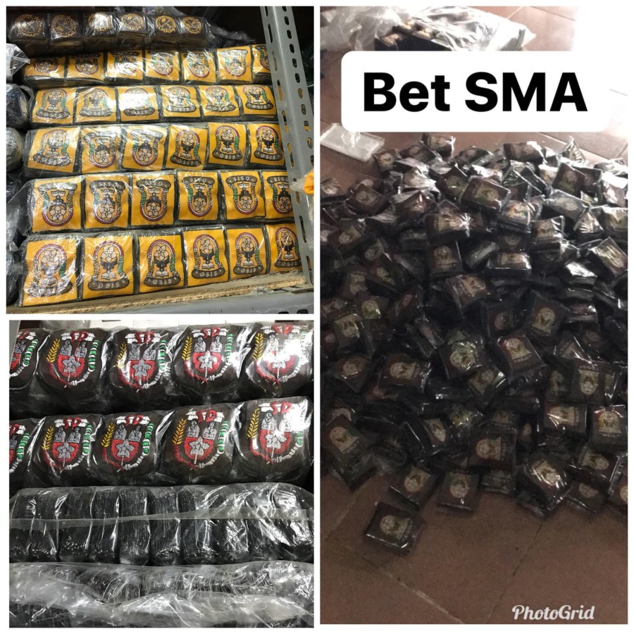 Badge / Bet SD, SMP, SMA Bordir Komputer Halus