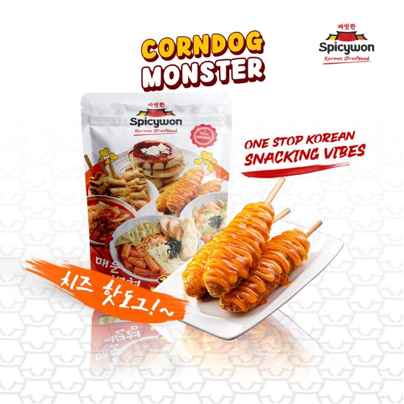 

Spicywon Corndog Monster/Corndog Mozarella/Corndog Sosis (isi 2)