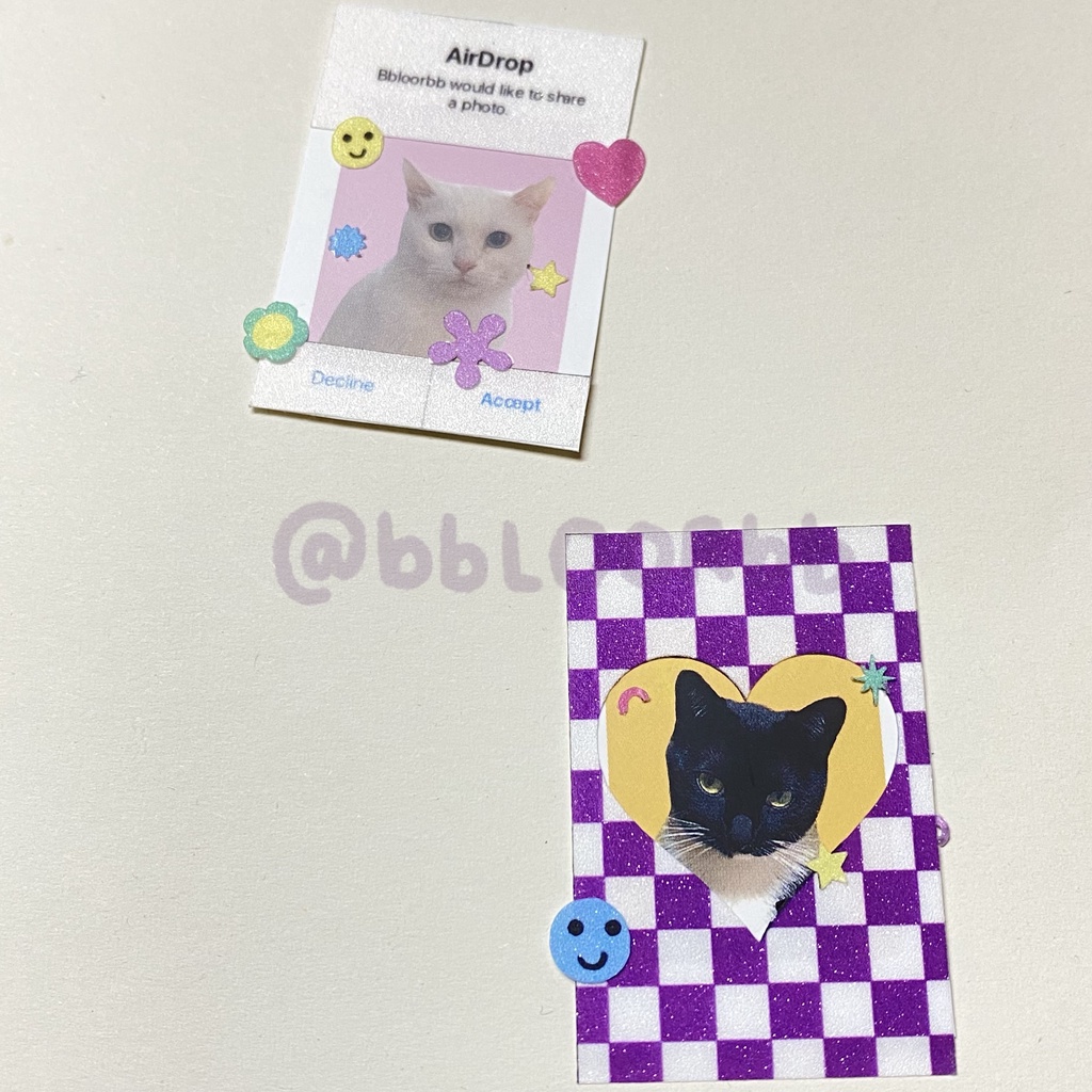 

id card photo frame sticker (pls read description first)