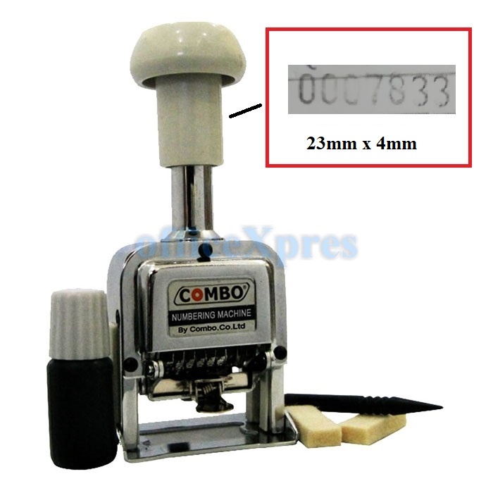 

Numbering Machine 7 Digits 107S / Numerator / Nomorator / Nomerator Combo