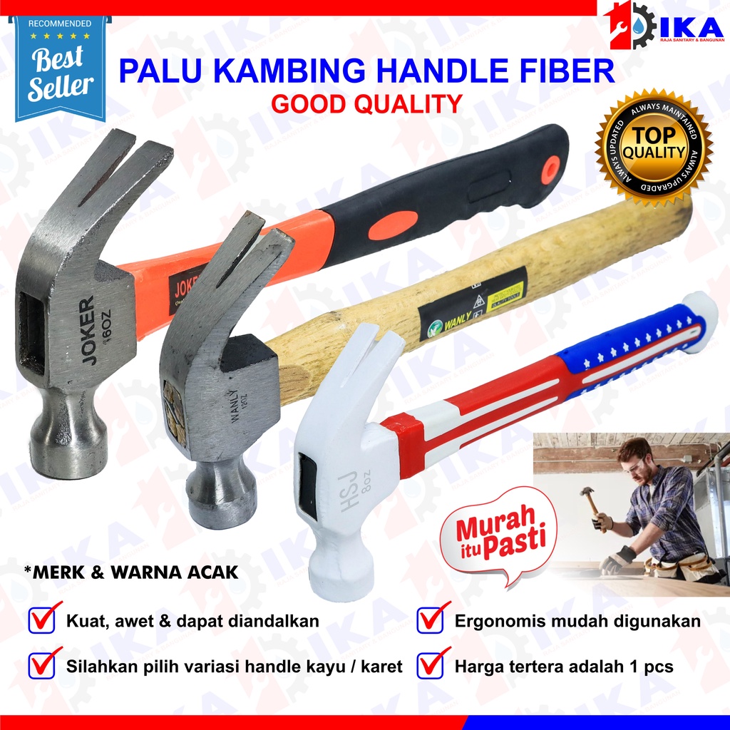 Palu Kambing Claw Hammer Palu Martil Cungkil Paku Mini Claw Hammer/ Palu Kambing Steel/Alat Perkakas