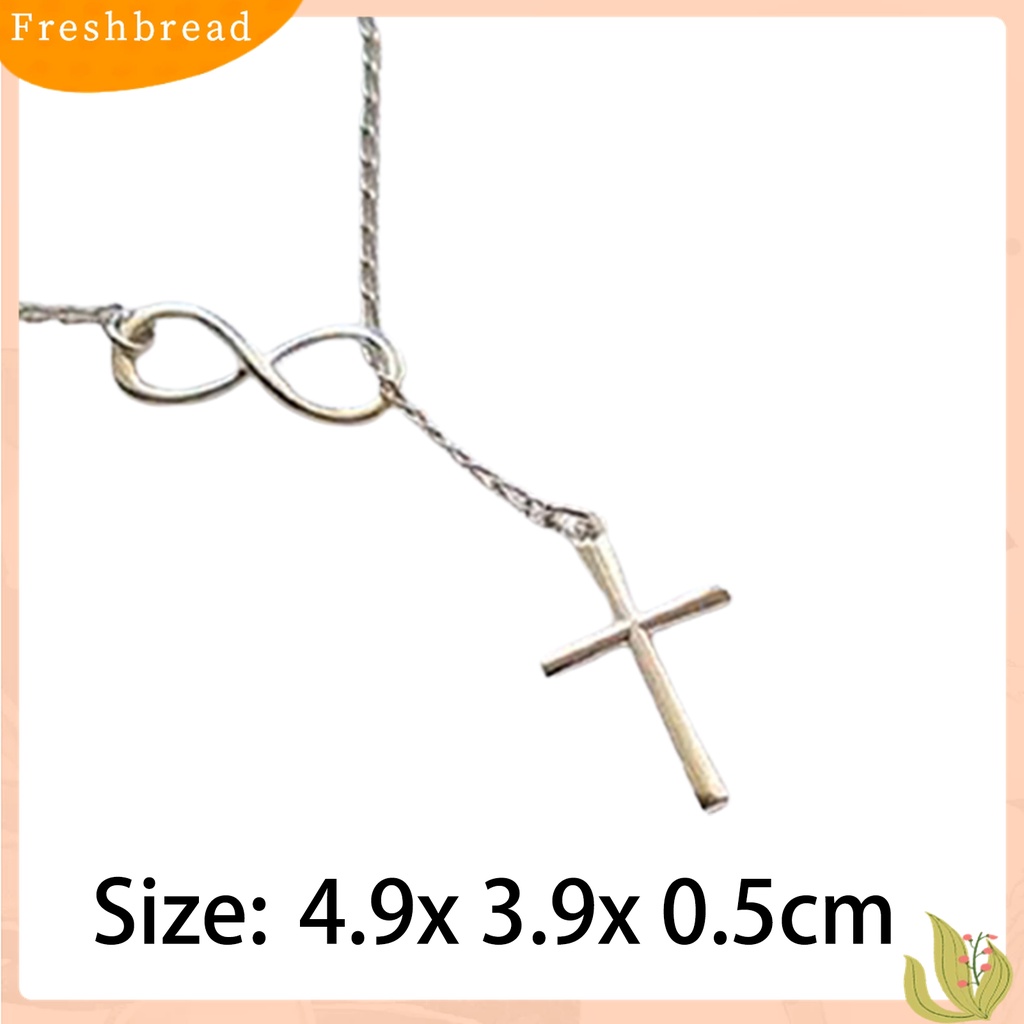 【Fresh】Women's Simple 8 Shaped Cross Choker Collar Statement Pendant Necklace Jewelry